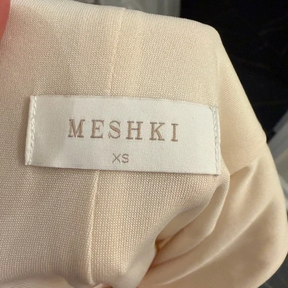 Meshki Cream Cut-Out Long Sleeve Dress - Picture 2 of 5